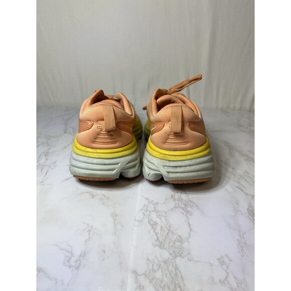 Hoka One One Bondi 8 Womens 8 B Shoes Orange Running Sneaker 1127952 SCPP - Picture 3 of 8